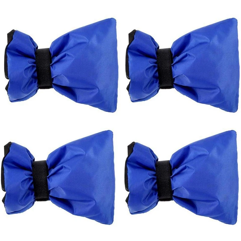 4Pcs Outdoor Faucet Cover, Reusable Water Spigot Cover Protector Outside Tap Socks for Winter Freeze Protection- Universal Fit