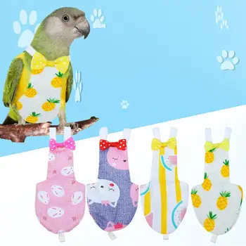 

2Pcs Creative Pet Bird Clothes Parrot Diaper Bird Pant Cute Pet Flying Suit Pilot Clothing for Cockatiel Parakeet