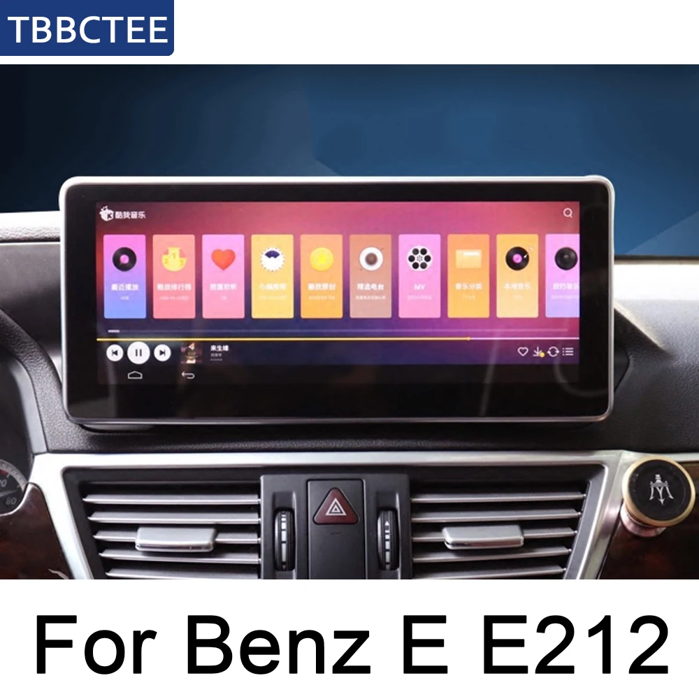 For Mercedes Benz E Class W212 2010~ Car Android System 1080P IPS LCD Screen Car Radio Player GPS Navigation BT WiFi AUX Map