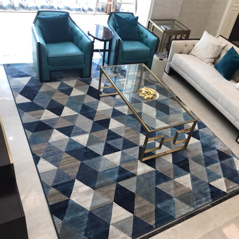 

Nordic Style Simple Soft Polyester Carpets For Living Room Bedroom Rugs Home Carpet Delicate Area Floor Door Mat Fashion