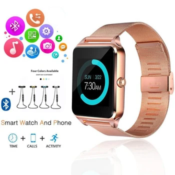 

Smartwatch Z60 Bluetooth SmartWatch Z60 Smart Watch with SIM TF Camera Smart Watch Android smart Mobile Phone Wristwatch