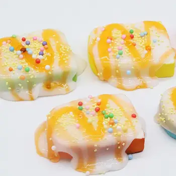 

Kids Slime Toy DIY Cream Beads Toast Slime Kit Fluffy Soft Putty Clay Decompression Kids Toy for Children