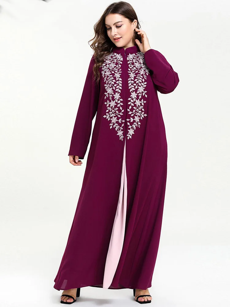 Мусульманское женское арабское турецкое Длинное Макси платье ХИДЖАБ КАФТАН марокканский скромный индонезийский Пакистанская мусульманская одежда для Дубай абайя Восточный халат из марокена - Цвет: islamic dress woman