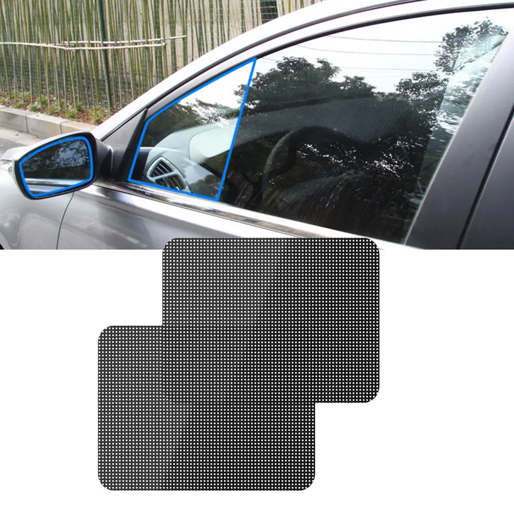 2x Car Auto Side Window Film Windshield Sun Shade Sticker PVC Protection NewSun Visors