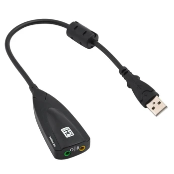 

7.1 Channel USB Sound Card External 3D o Adapter 3.5mm o Splitter for PC Desktop Laptop