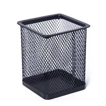 

New Desktop Office Mesh Metal pencil holder Multi Functional Pen Pencil Holder Case Brush Pot Storage Supplies office organizer
