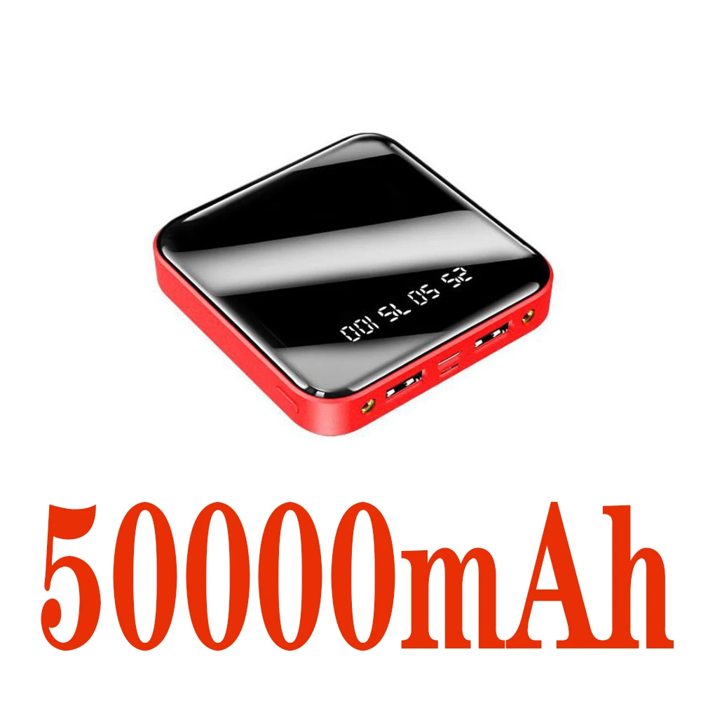 Mini 88000mAh Portable Power Bank 2 USB LCD Digital Display Fast Charging External Battery Powerbank For iPhone Xiaomi Huawei powerbanks Power Bank