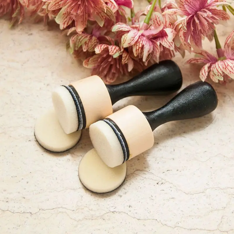 Мини чернила краски смешивания инструменты круглые пены заправки для