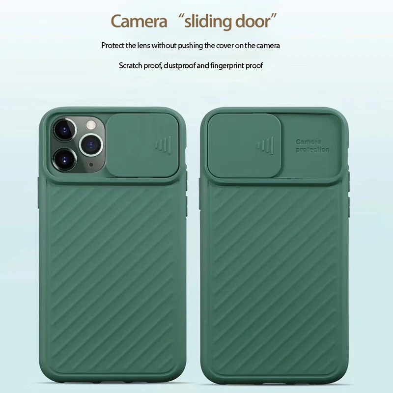 

CamShield Case For iPhone 11 Pro Max PC Slide Mirror Phone Cover Shockproof Protection Camera Case