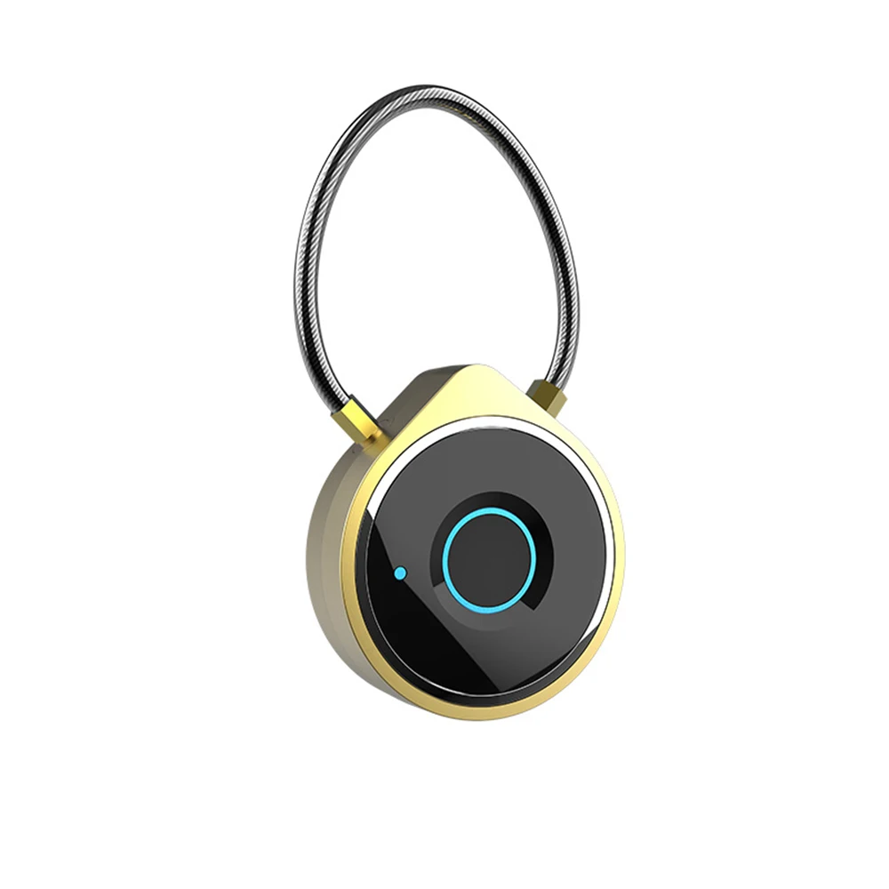 

Keyless Fingerprint Padlock Smart Biometric BT Door Lock Anti-theft Electronic