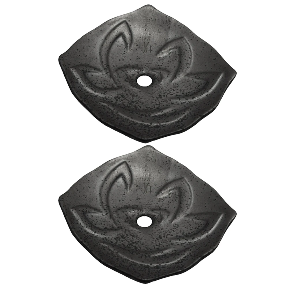 2PCS Lotus Shape Soap Dish Anti-Slip Draining Case Household Box Lotus-Shaped Container Ceramic Tray | Дом и сад