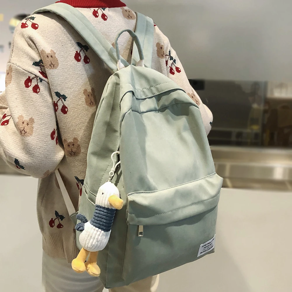 

Ladies Cotton Fabric Kawaii Backpacks Girl College Student School Bag Women Book Cute Backpack Female Harajuku Fashion Bags 2020