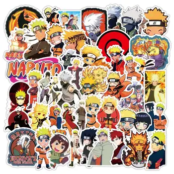 

50 pcs/pack Anime NARUTO Cute Waterproof Kids Stickers Laptop Skateboard Suitcase Guitar Graffiti DIY Decor Decals