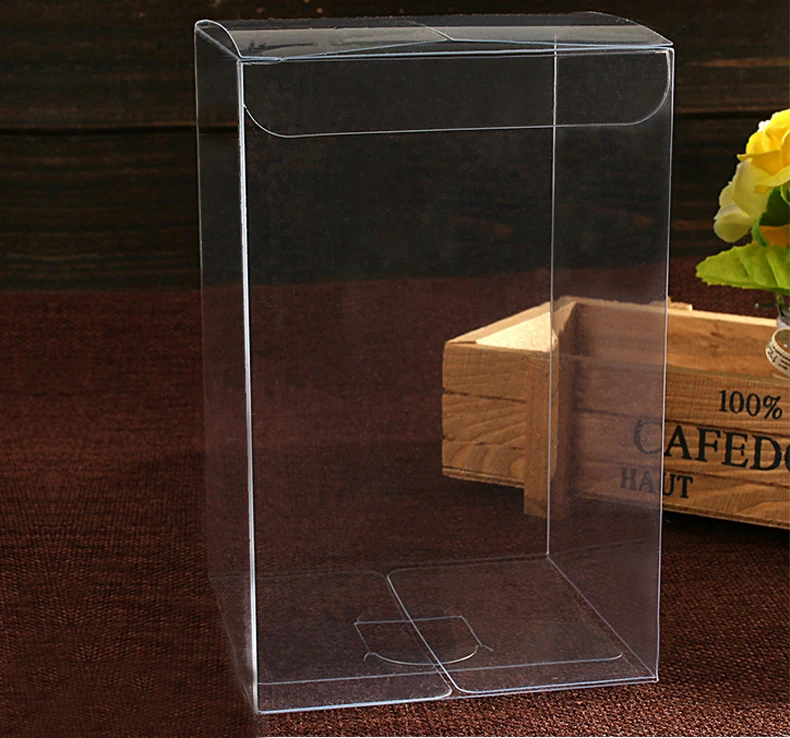 

50pcs 9*13*13cm clear plastic pvc box packing boxes for gifts/chocolate/candy/cosmetic/crafts square transparent pvc Box