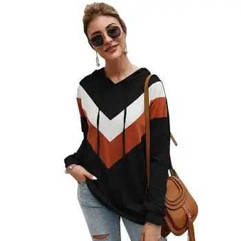 

Women Leisure Hoodies Loose Drawstring Hoodies Slim Long Sleeve Sweatshirt