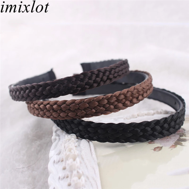 Imixlot 2020 New Fashion Twisted Braid Hair Band Women Girls Vintage Wide Hoop Accessories Headband Decoration |