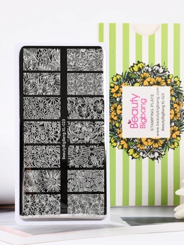 

BeautyBigBang XL-023 Nail Stamping Plates Flower Pattern Nail Art Stamp Stamping Template Image Plate Stencil Nails Tool