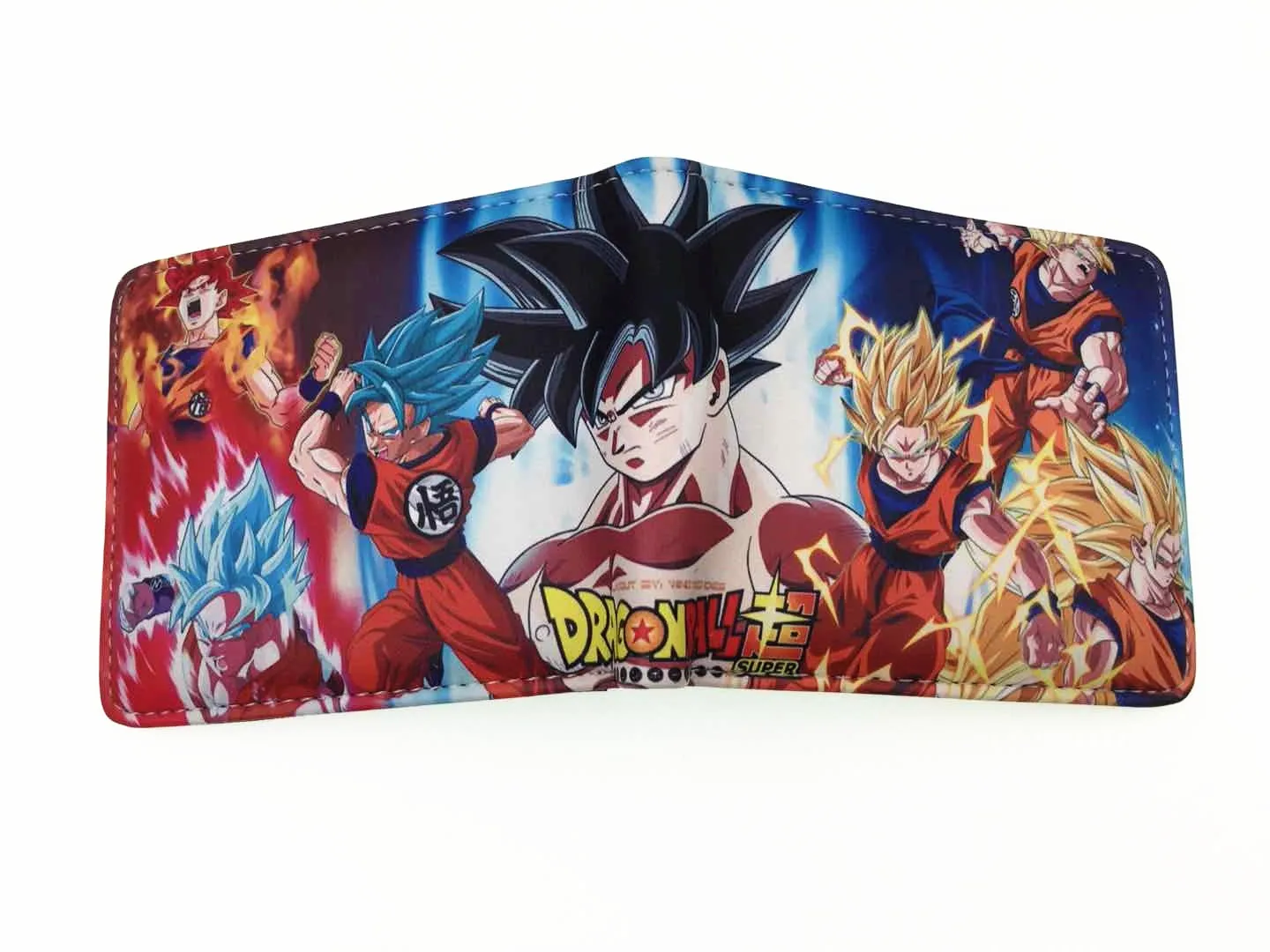 Dragon Ball Z Anime Goku Super Saiyan Portefeuille Monnaie Cartes Billets 
