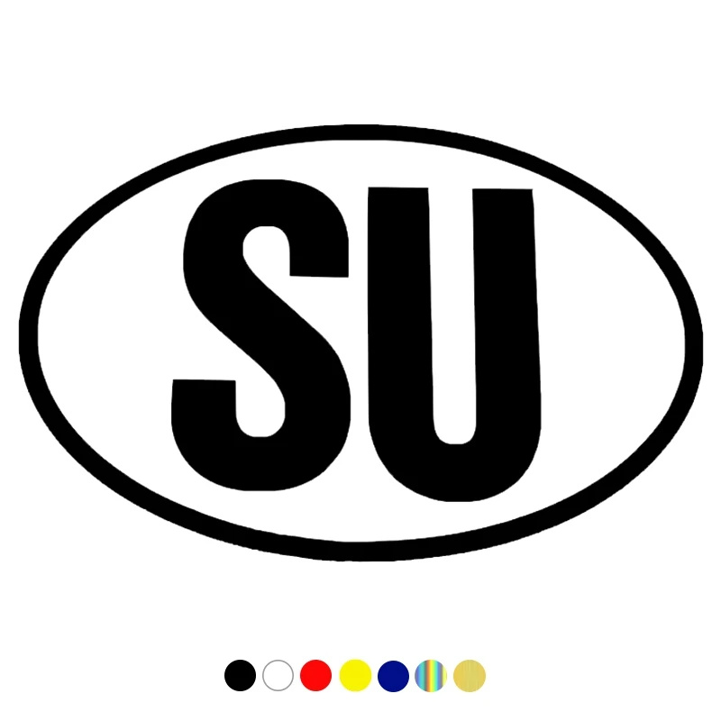 

CS-1191# Various Sizes SU funny car sticker vinyl decal for auto car stickers styling on Bumper Rear Window choose color size