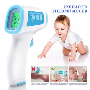 

IR Infrared Digital Forehead Fever Thermometer Non-Contact Baby / Adult Body UK