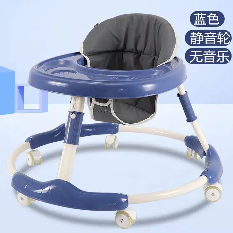 

98Baby Walker 6/7-18 Months Baby Anti-Falling Multi-functional Foldable Anti-O Type Leg Music Baby Walker