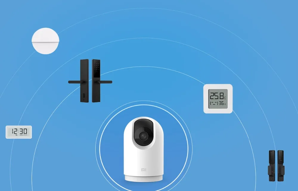 xiaomi mijia ptz pro megapixels panorâmico bluetooth inteligente câmera ip detecção de ia em dois sentidos intercom segurança em casa