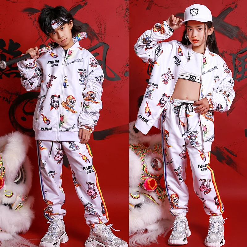 Ropa/костюм в стиле хип-хоп детская Свободная одежда для девочек и мальчиков