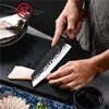 8 Inch Handmade Chef Knife Japanese Kitchen Knives Kiritsuke PRO Slicing Cooking Tools African Wood Handle Gift Box GRANDSHARP ► Photo 2/6