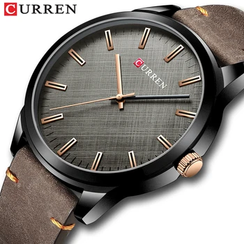 CURREN-relojes de cuarzo para hombre, reloj de pulsera masculino, clásico, informal, de cuero, 2020