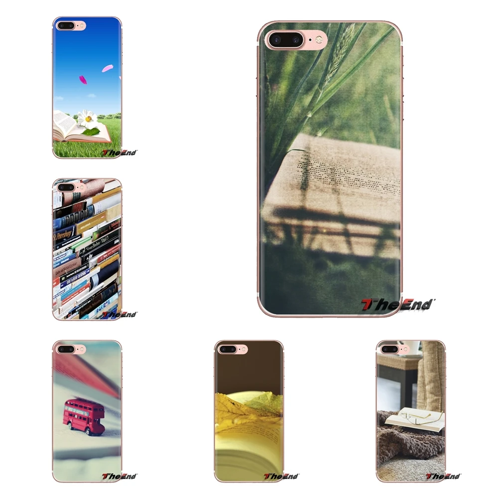 For iPhone XS Max XR X 4 4S 5 5S 5C SE 6 6S 7 8 Plus Samsung Galaxy J1 J3 J5 J7 A3 A5 Wallpaper Book Transparent Soft Skin Cover |