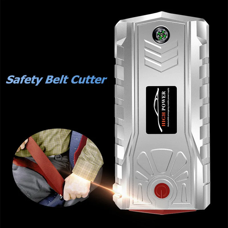 Автомобильный стартер скачка бустер 12V 19000 мА/ч, 4 USB 600A Портативный Мощность банк Батарея Зарядное устройство Многофункциональный Аварийный автомобильный Jump Starter