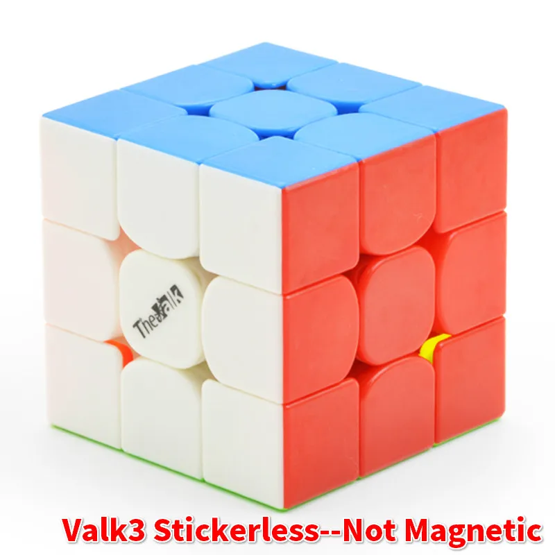 Valk3 Stickerles Qiyi Valk 3M Магнитный Valk3 3x3x3 магический куб Mofangge 3x3 скоростной куб Valk3 M Cubo Magico профессиональные игрушки для детей - Цвет: Valk3 Stickerles