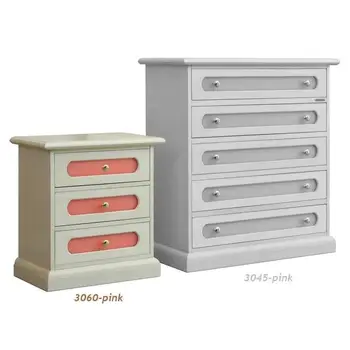 

Bedside Cabinet Ivory and pink child room