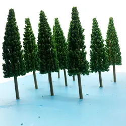 Modelo HO de árboles de pino para carretera, paisaje de Metasequoia, mesa de arena, tren, diseño de tren, Dioramas, Material Diy, 1:87