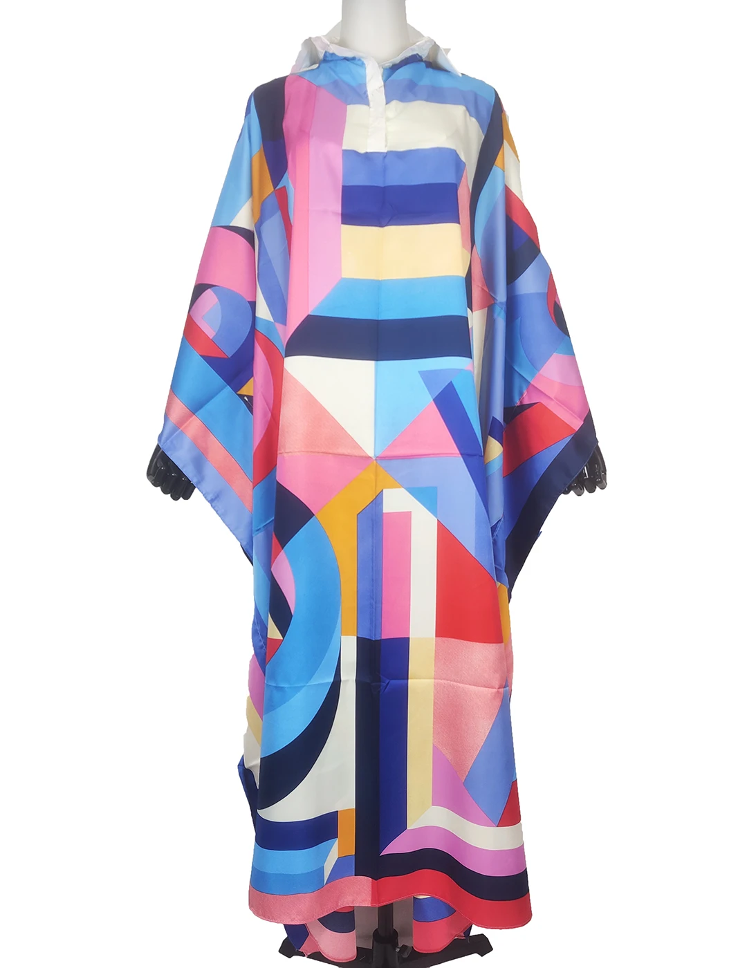 

Платья в африканском стиле для женщин, элегантное богемное саржевое шелковое платье-макси с принтом, кафтан, женское платье большого размера, мусульманские женские наряды