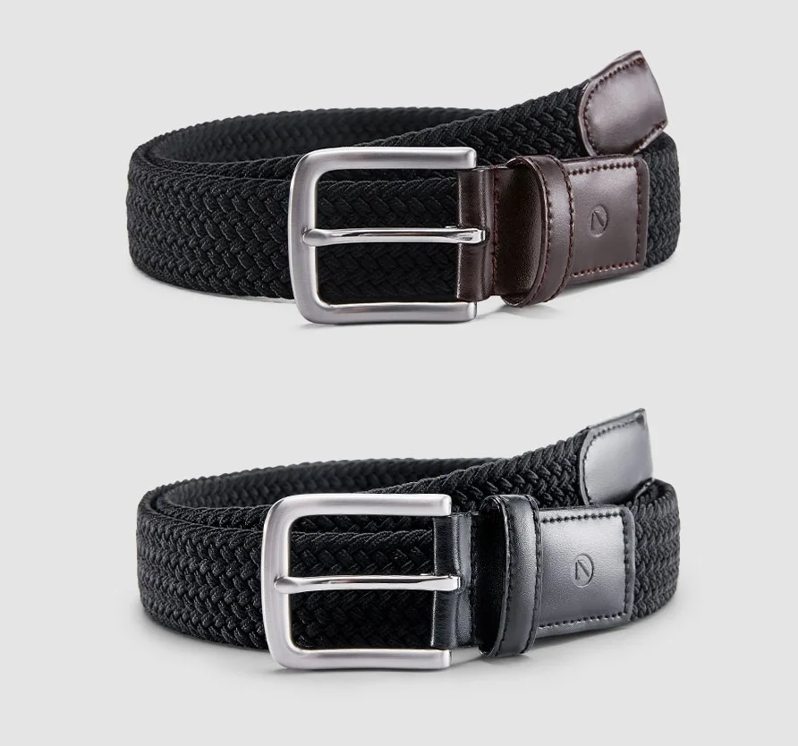 

New qimian outdoor tactical belt men Casual stretch knitting pin buckle Durable and versatile for male jeans