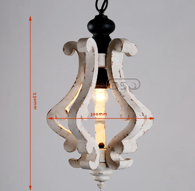 Vintage-Solid-Wood-Chandelier
