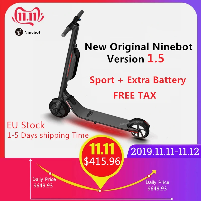 Cheap New Ninebot KickScooter ES4/ES2 Smart Electric Scooter Version 1.5 foldable e scooter lightweight skateboard Long Board EU Stock 0 Cheap New Ninebot KickScooter ES4/ES2 Smart Electric Scooter Version 1.5 foldable e scooter lightweight skateboard Long Board EU Stock 0