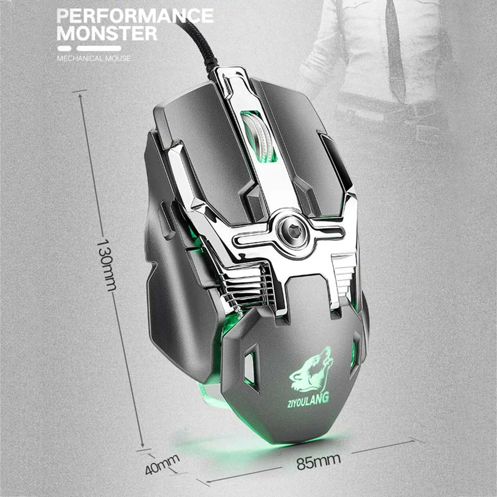 Механическая мышь V15, эргономичный дизайн, игровая проводная мышь, классная игровая мышь Micro Definition