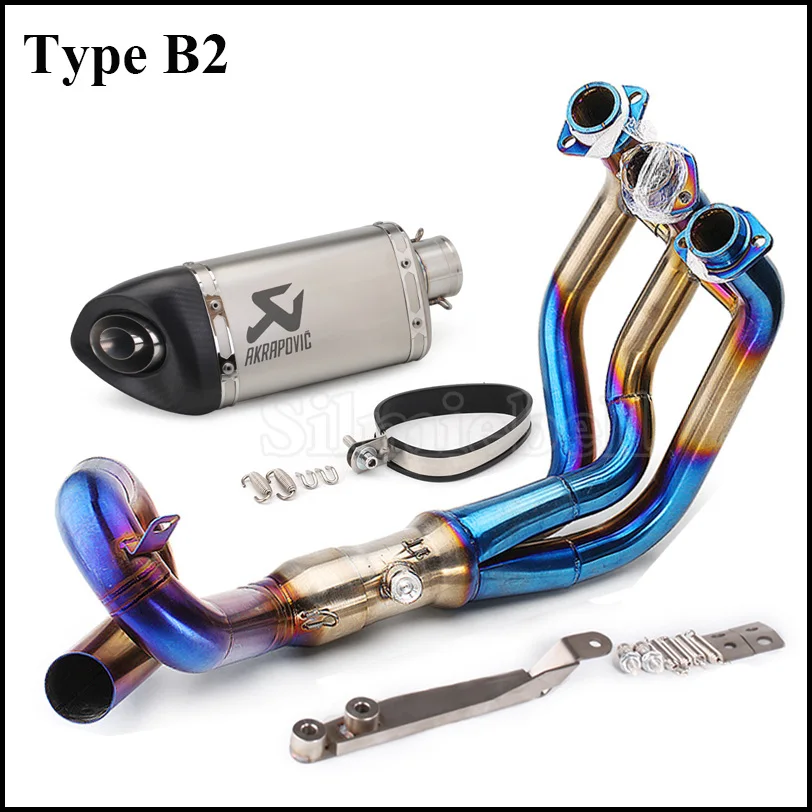 MT-09 FZ-09 moto rcycle Akrapovic выхлопная труба глушителя полная система Слип-на трубе карбоновая побега мото для Yamaha MT09 FZ09 XSR900