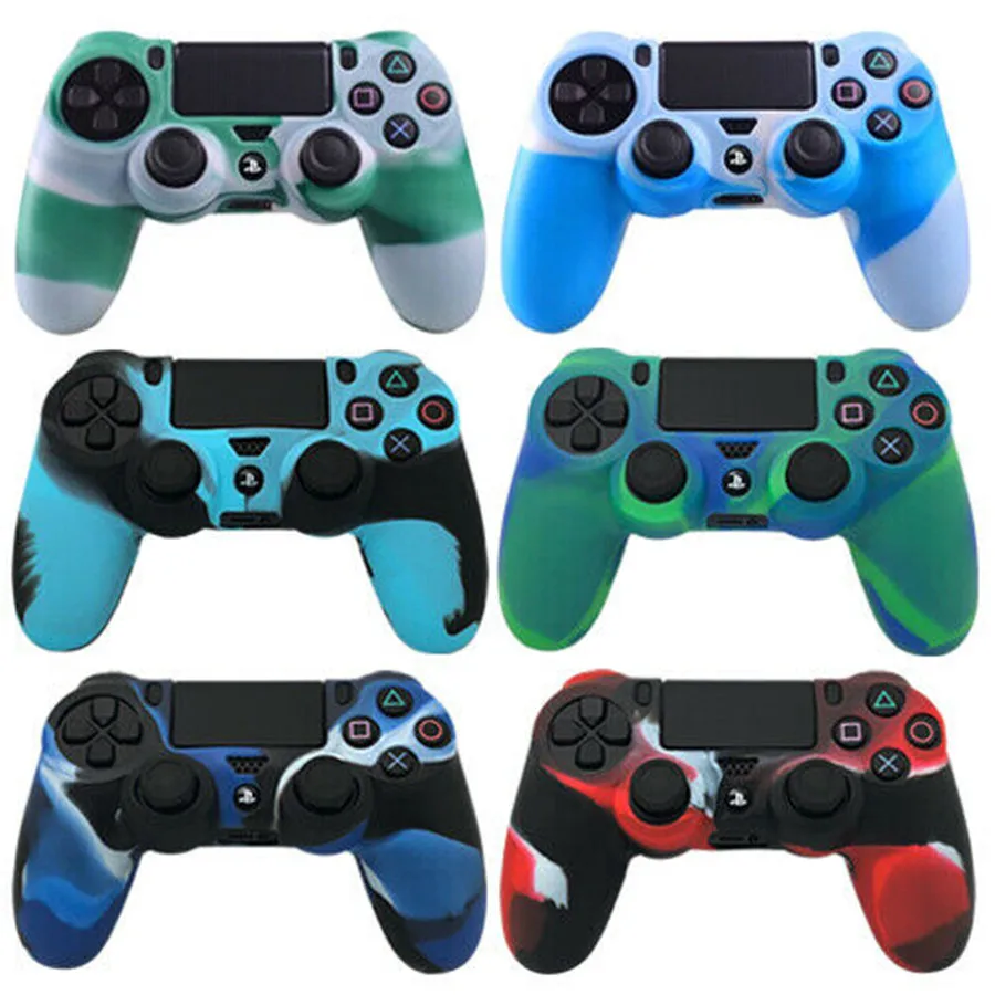 Новый дизайн 2019 защитный чехол для контроллера PS4 камуфляжный силиконовый