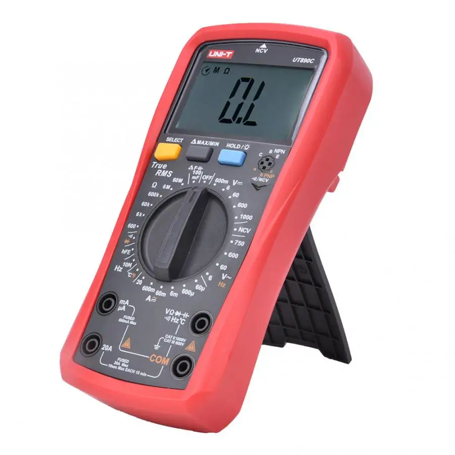 UNI-T UT890C 6000 цифр Многофункциональный цифровой ручной диапазон True RMS Многофункциональный цифровой мультиметр
