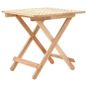 

VidaXL Foldable Side Table Solid Walnut Wood 50x50x49 Cm 247105