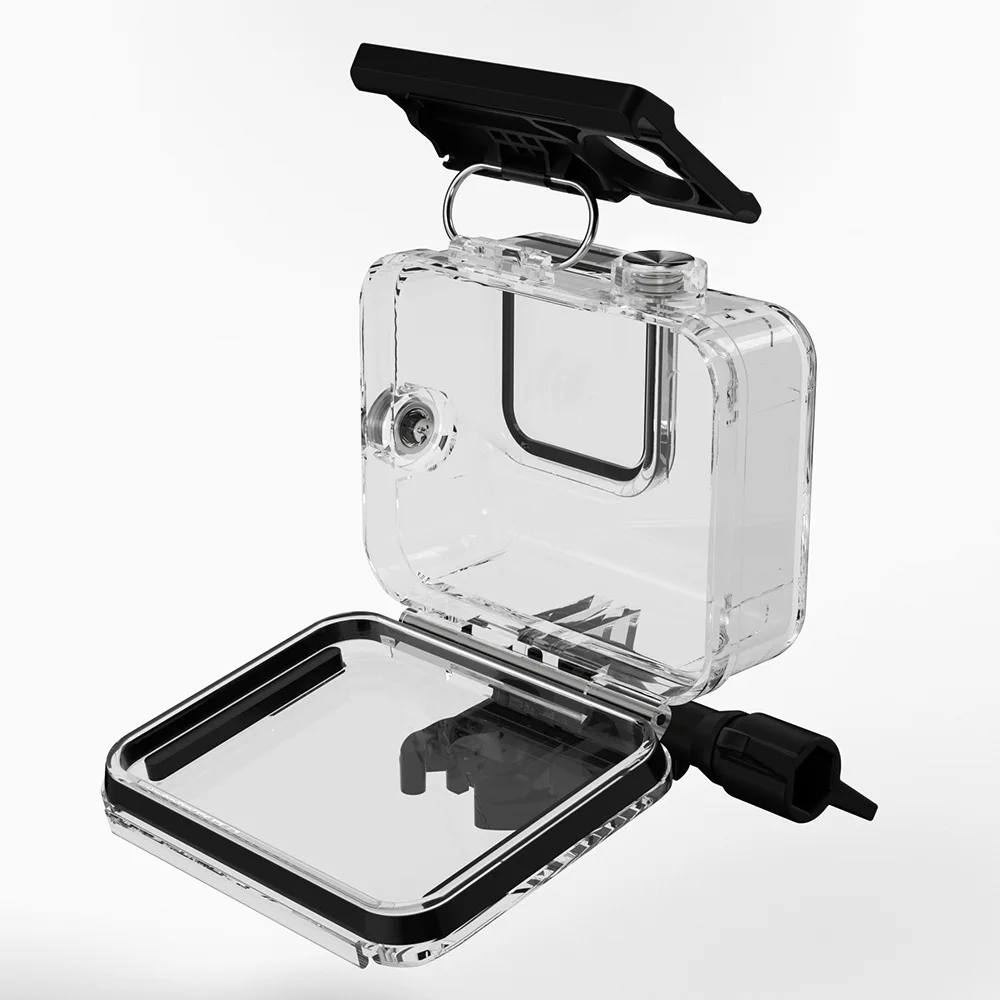 60 м подводный водонепроницаемый чехол для GoPro Hero 8 Защитный чехол Корпус черный объектив камеры 60 м Дайвинг аксессуары для плавания