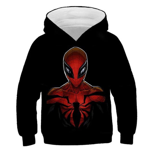 Children Harajuku Cartoon Hoodies Super-Hero Hulk- Spidermαn Clothes Boy Girl 3D Hooded Sweatshirts Kids Autumn Spring Pullover zz1