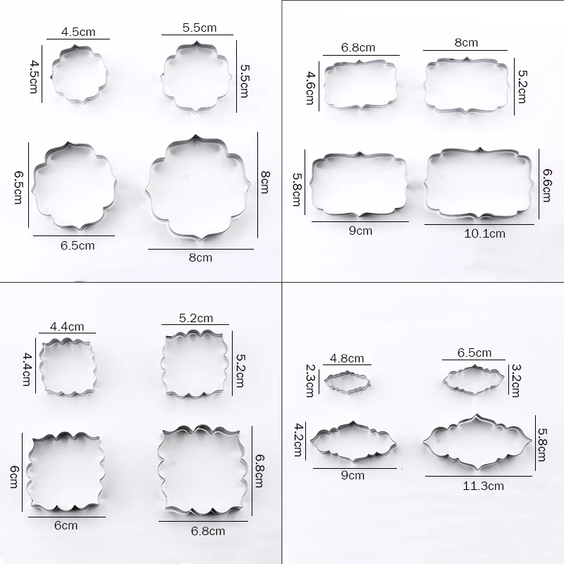 5 Stks/set Cloud Vorm Cookie Cutter Custom Made 3D Gedrukt Fondant Cookie  Cutter Biscuit Mold Voor Cake Decorating Gereedschap