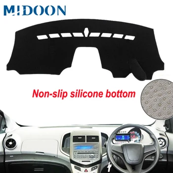 

MIDOON Car Dashboard Cover Silicone Non-Slip For Chevrolet Aveo Sonic 2012 2013 2014 2015 2016 Carpet Anti-UV Anti-slip Anti-Sun