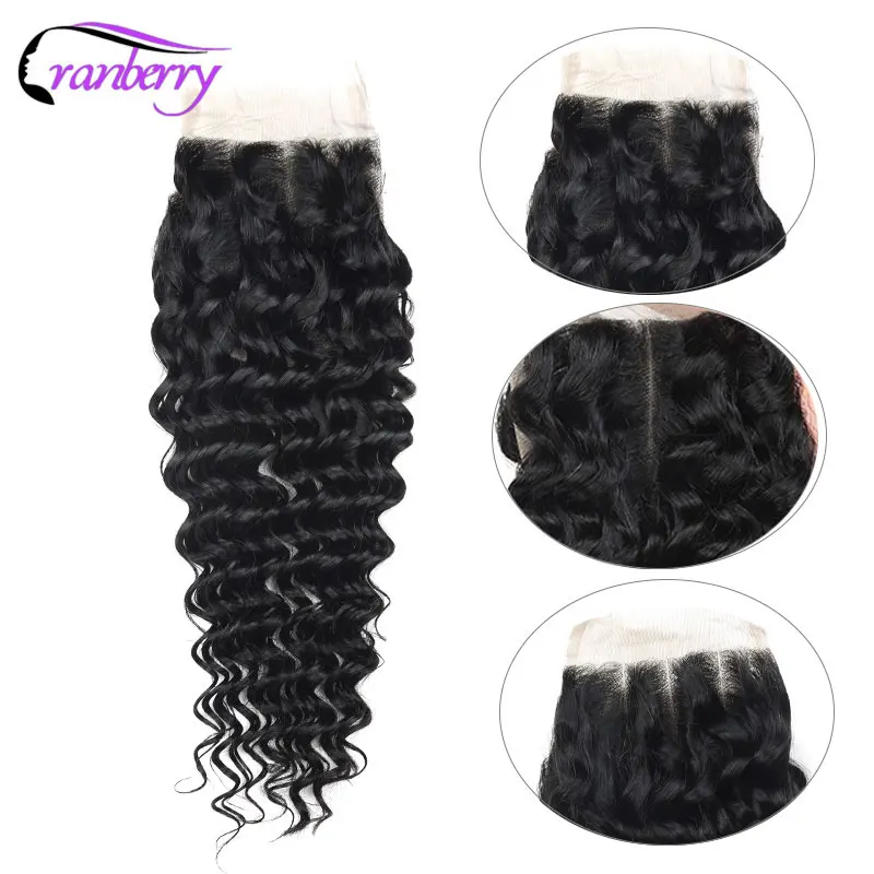 CRANBERRY Hair Deep Wave Human Hair Bundles With Closure 4 pcs/lot Brazilian Hair Weave Bundles With Closure Remy Hair Extension 4 CRANBERRY Hair Deep Wave Human Hair Bundles With Closure 4 pcs/lot Brazilian Hair Weave Bundles With Closure Remy Hair Extension 4