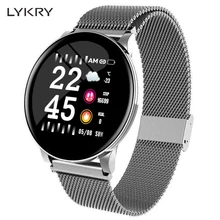LYKRY Смарт-часы для мужчин и женщин, измеритель артериального давления, спортивный браслет, фитнес-трекер, измеритель уровня кислорода в крови, умные часы для Android