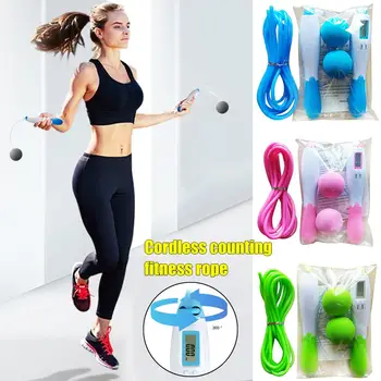 

Wireless Skipping Electronic Counting Rope Dual-purpose Calorie PVC Weight-bearing Wireless Physical Fitness Exercise